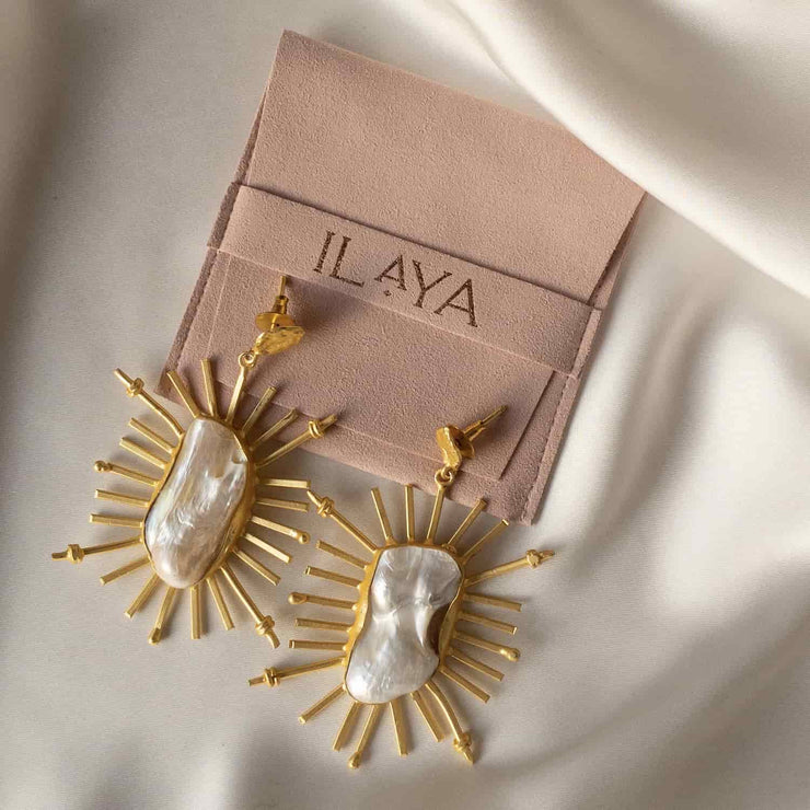 Mariana Baroque Pearl Dangle Earrings