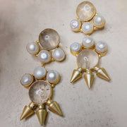 PRE ORDER I Joan Amber Quartz Dangle Earrings