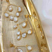 PRE ORDER I Leonor Dangle Baroque Pearl Earrings
