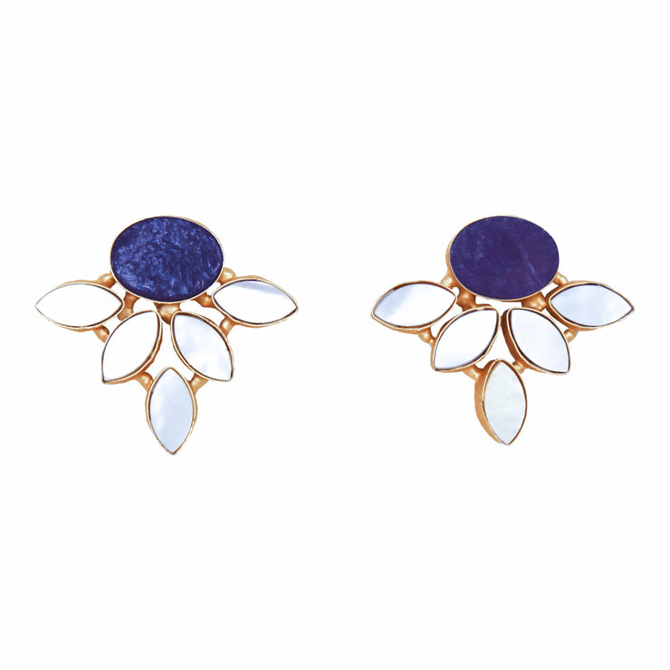 PRE ORDER I Teresa Earrings Purple Amethyst Stud Earrings