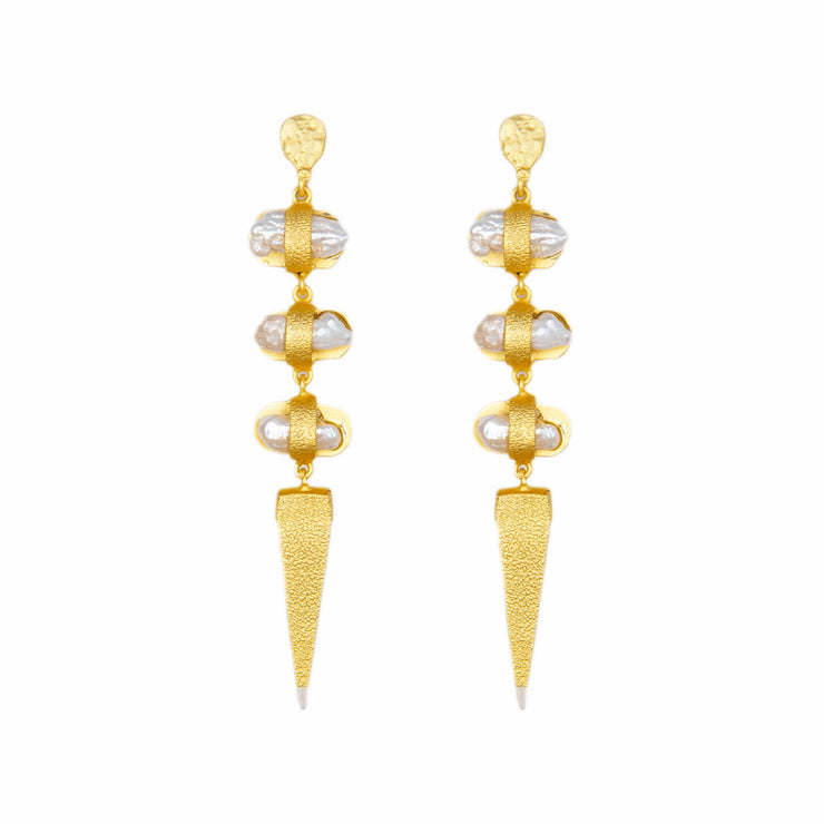 Attina Pearl Dangle Earrings