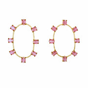 Barbara Oval Quartz Earrings