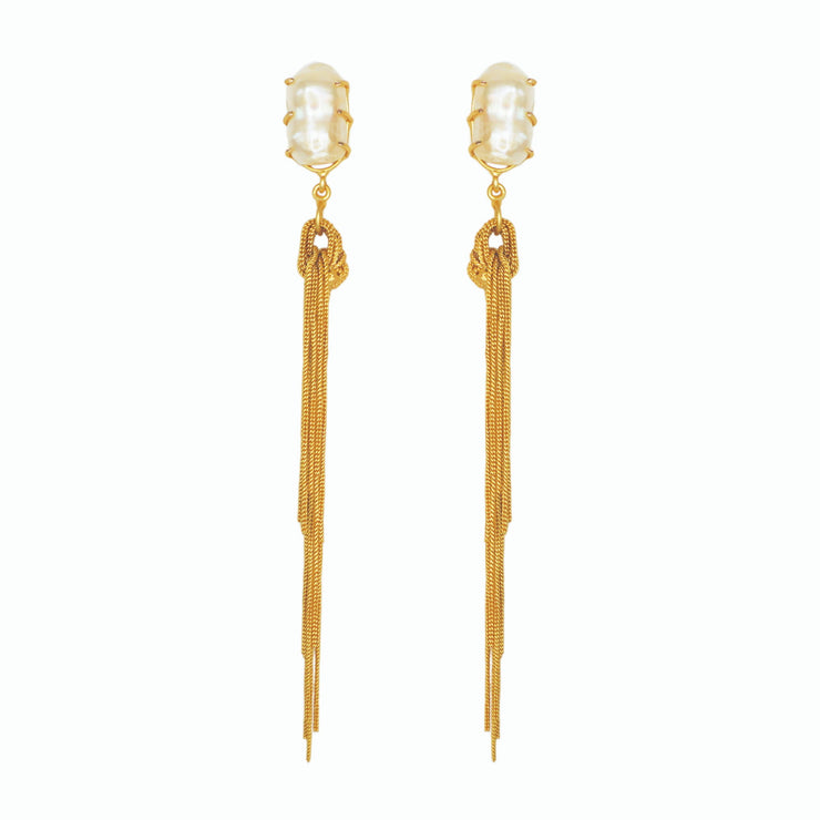 PRE ORDER | Corina Baroque Pearl Dangle Earrings