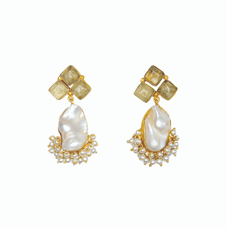 Penelope Earrings Amber
