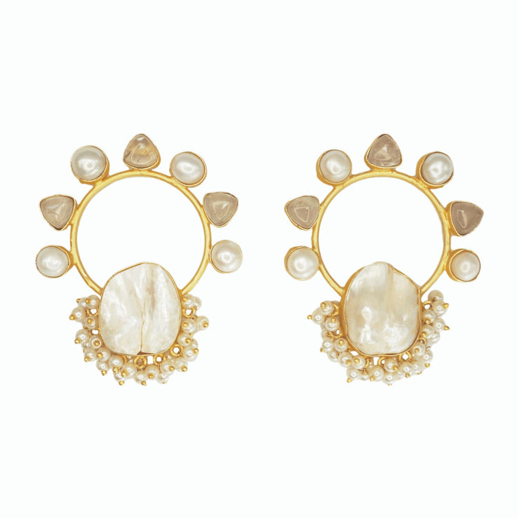 PRE ORDER I Veronica Earrings Baroque Pearl Drop Earrings